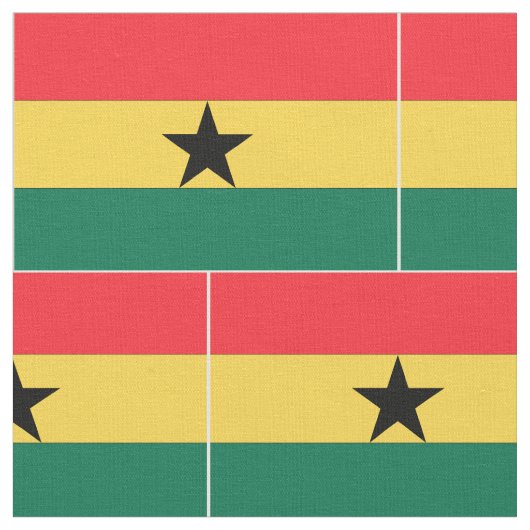 Ghana Flag Stof (Close Up)