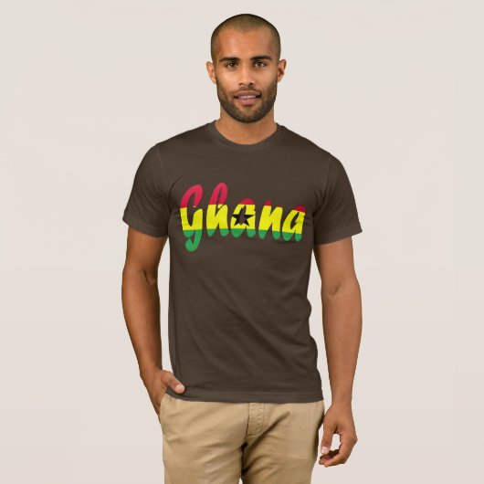 Ghana Flag T-shirt (Voorkant volledig)