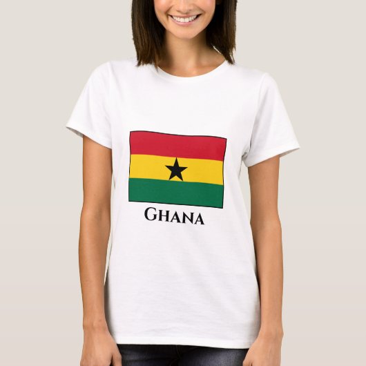 Ghana Flag T-shirt (Voorkant)