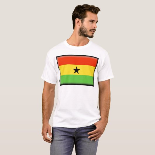 Ghana Flag T-shirt (Voorkant volledig)