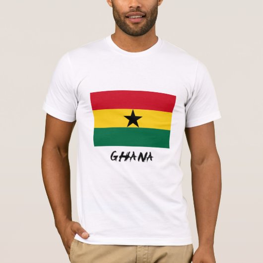 Ghana Flag T-shirt (Voorkant)