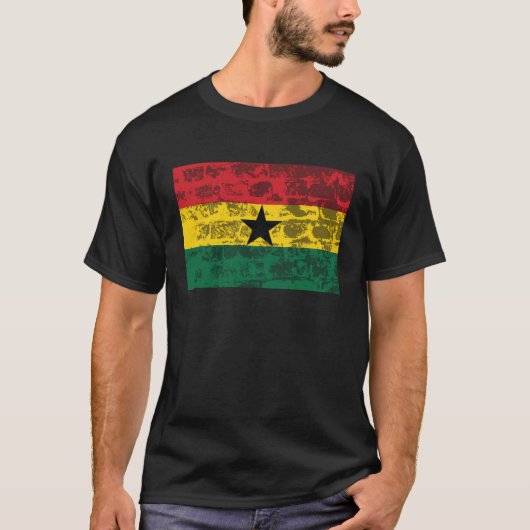 Ghana Flag T-shirt (Voorkant)