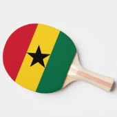 Ghana Flag Tafeltennisbatje (Zijkant)