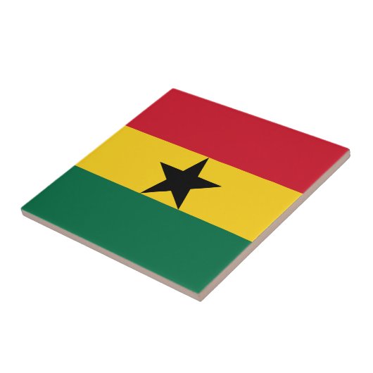 Ghana Flag Tegeltje (Zijkant)