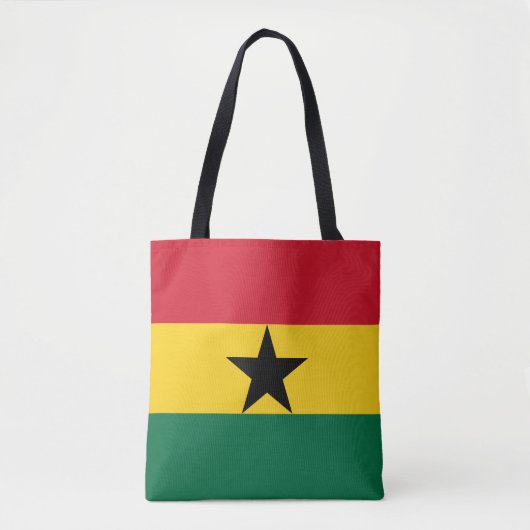 Ghana Flag Tote Bag (Voorkant)