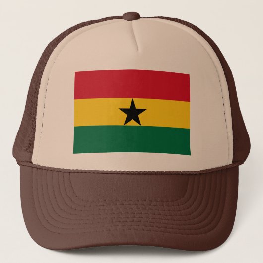 Ghana Flag Trucker Pet (Voorkant)