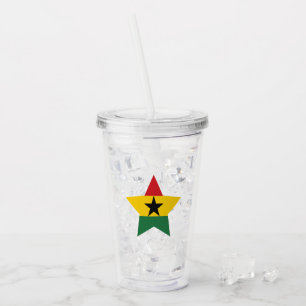 Ghana Flag Tumbler Acryl Drinkbeker