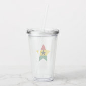 Ghana Flag Tumbler Acryl Drinkbeker (Achterkant)