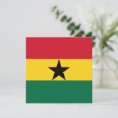 Ghana Flag Uitnodiging (Staand voorkant)