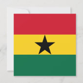 Ghana Flag Uitnodiging (Voorkant)