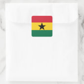 Ghana Flag Vierkante Sticker (Tas)