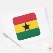Ghana Flag Vierkante Sticker (Envelop)