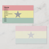 Ghana Flag Visitekaartje (Voorkant / Achterkant)