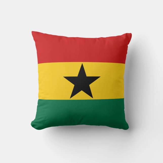 Ghana Flag x Flag Pillow Kussen (Voorkant)