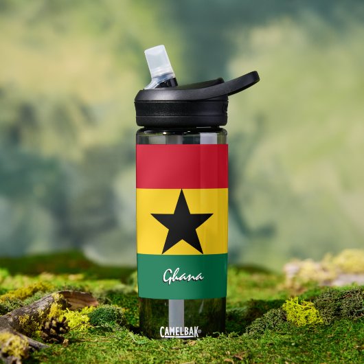 Ghana-fles, patriottische Ghanese vlag Waterfles (Buiten)