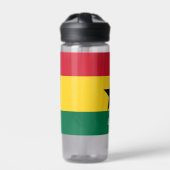 Ghana-fles, patriottische Ghanese vlag Waterfles (Voorkant)