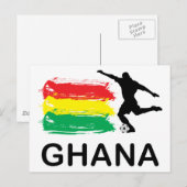 Ghana Football Briefkaart (Voorkant / Achterkant)