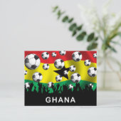 Ghana Football Briefkaart (Staand voorkant)