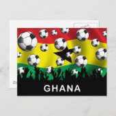 Ghana Football Briefkaart (Voorkant / Achterkant)
