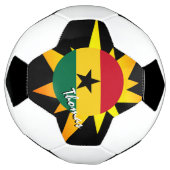 Ghana Football en Ghanese vlag / BANG Voetbal (Gedraaid)