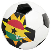 Ghana Football en Ghanese vlag / BANG Voetbal (Drie kwart)