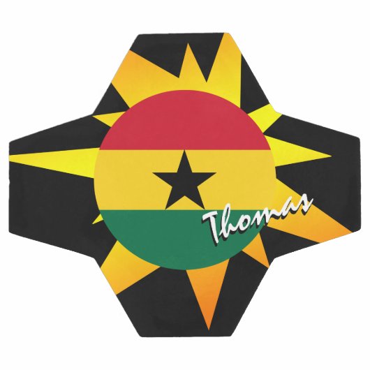 Ghana Football en Ghanese vlag / BANG Voetbal (Enkel)