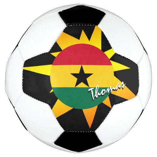 Ghana Football en Ghanese vlag / BANG Voetbal (Voorkant)