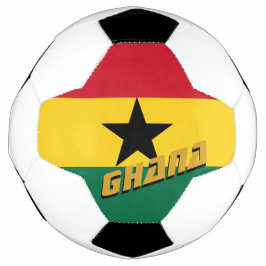Ghana Football en Ghanese vlag / sport Voetbal