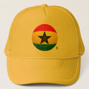 Ghana - Football met zwarte sterren Trucker Pet
