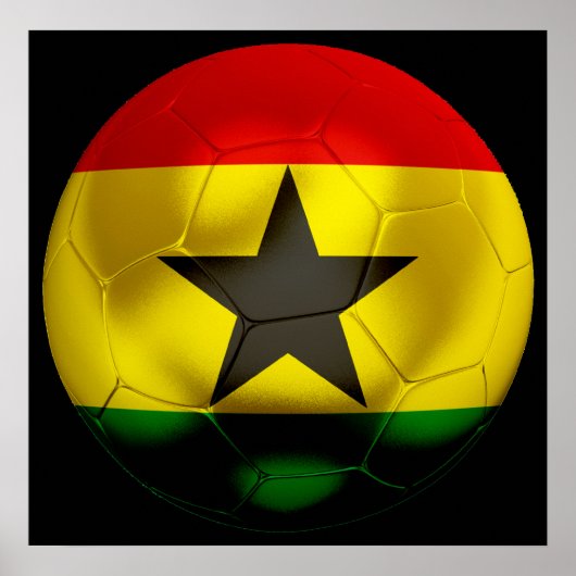 Ghana Football Poster (Voorkant)