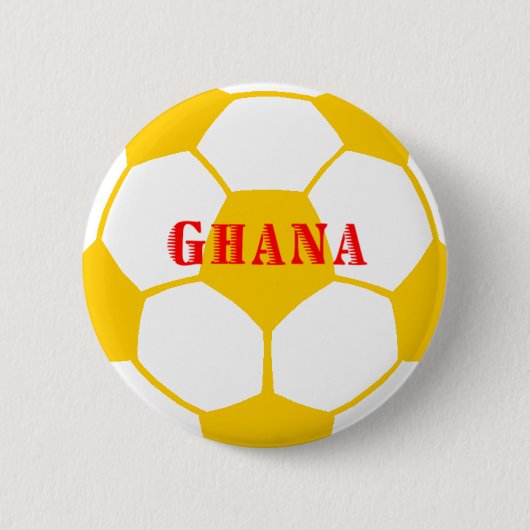 Ghana football ronde button 5,7 cm (Voorkant)