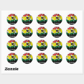 Ghana Football Ronde Sticker (Vel)