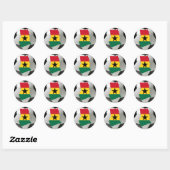 Ghana football voetbal ronde sticker (Vel)