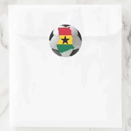 Ghana football voetbal ronde sticker (Tas)