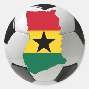 Ghana football voetbal ronde sticker
