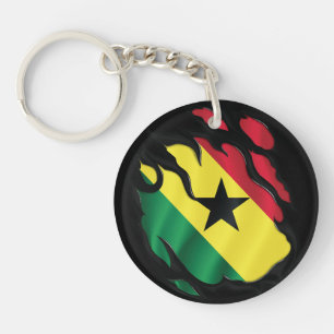 Ghana Gekopieerde vlag Sleutelhanger