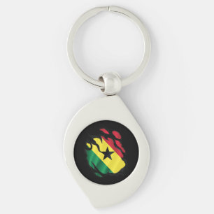 Ghana Gekopieerde vlag Sleutelhanger