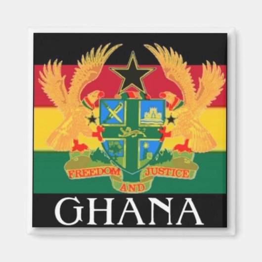 Ghana Gepersonaliseerd Accessoires Magneet (Voorkant)