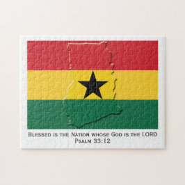 GHANA | Gezegende natie | GHANAIAN FLAG Legpuzzel