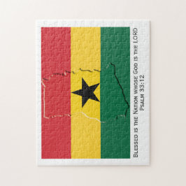 GHANA | Gezegende natie | GHANAIAN FLAG Legpuzzel