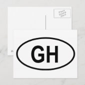 Ghana "GH" Briefkaart (Voorkant / Achterkant)