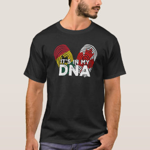 Ghana Ghanaian Canada Canadian Flag Hand Mixed DNA T-shirt