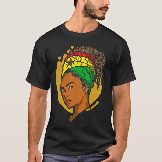 Ghana Ghanaian Flag Africa Proud Princess Queen Me T-shirt (Voorkant)
