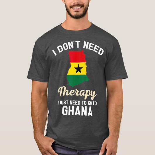 Ghana Ghanaian Flag Map Travel Vocation Gifts T-shirt (Voorkant)
