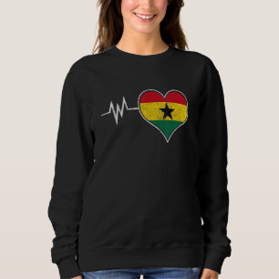 Ghana Ghanaian Heart Love Proud Melanin Flag 2 Trui