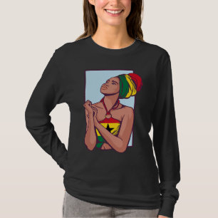 Ghana Ghanese Vlag Afrika Trots Prinses Koningin M T-shirt
