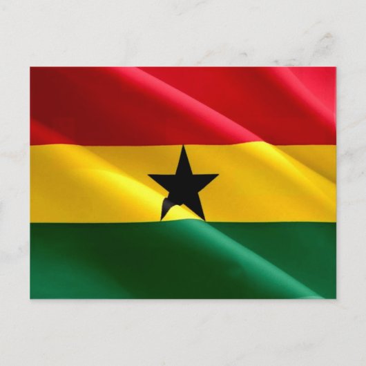 Ghana - Ghanese vlag - Briefkaart (Voorkant)