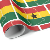 GHANA | Ghanese vlag Cadeaupapier (Rol Hoek)