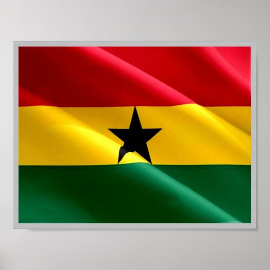Ghana - Ghanese vlag - Poster (Voorkant)