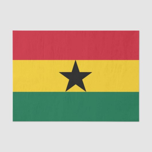 Ghana & Ghanese Vlag weefsel papier /mode (Voorkant)